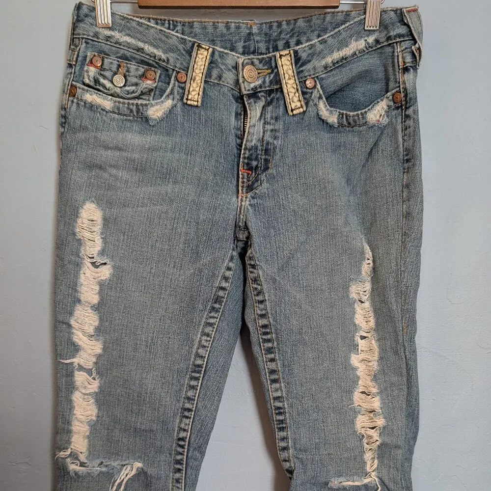 🫰🏼HTF True Religion Python Snake Skin Jeans RARE - Picture 2 of 9